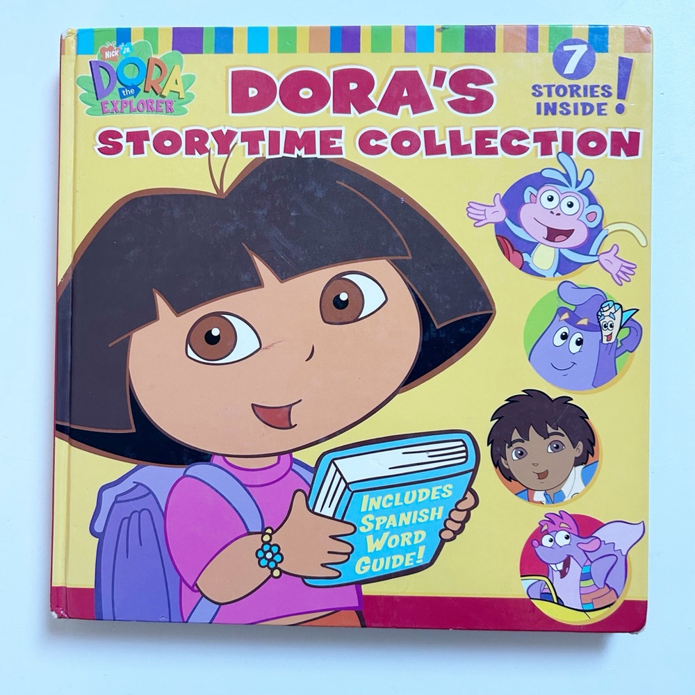 Vintage 2002 Nickelodeon Dora's Storytime Collection Hardcover Boots Diego Tico